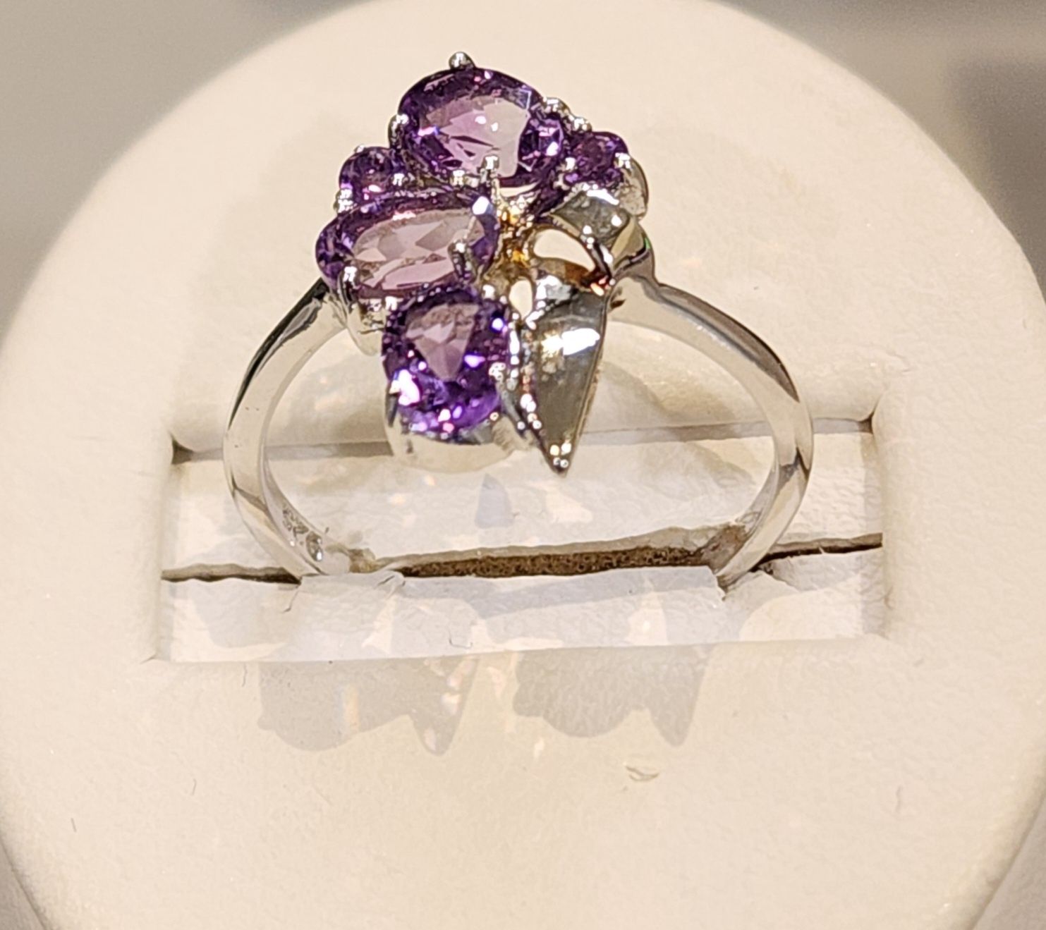 Amethyst Ring in 925 0010 sz 6.5