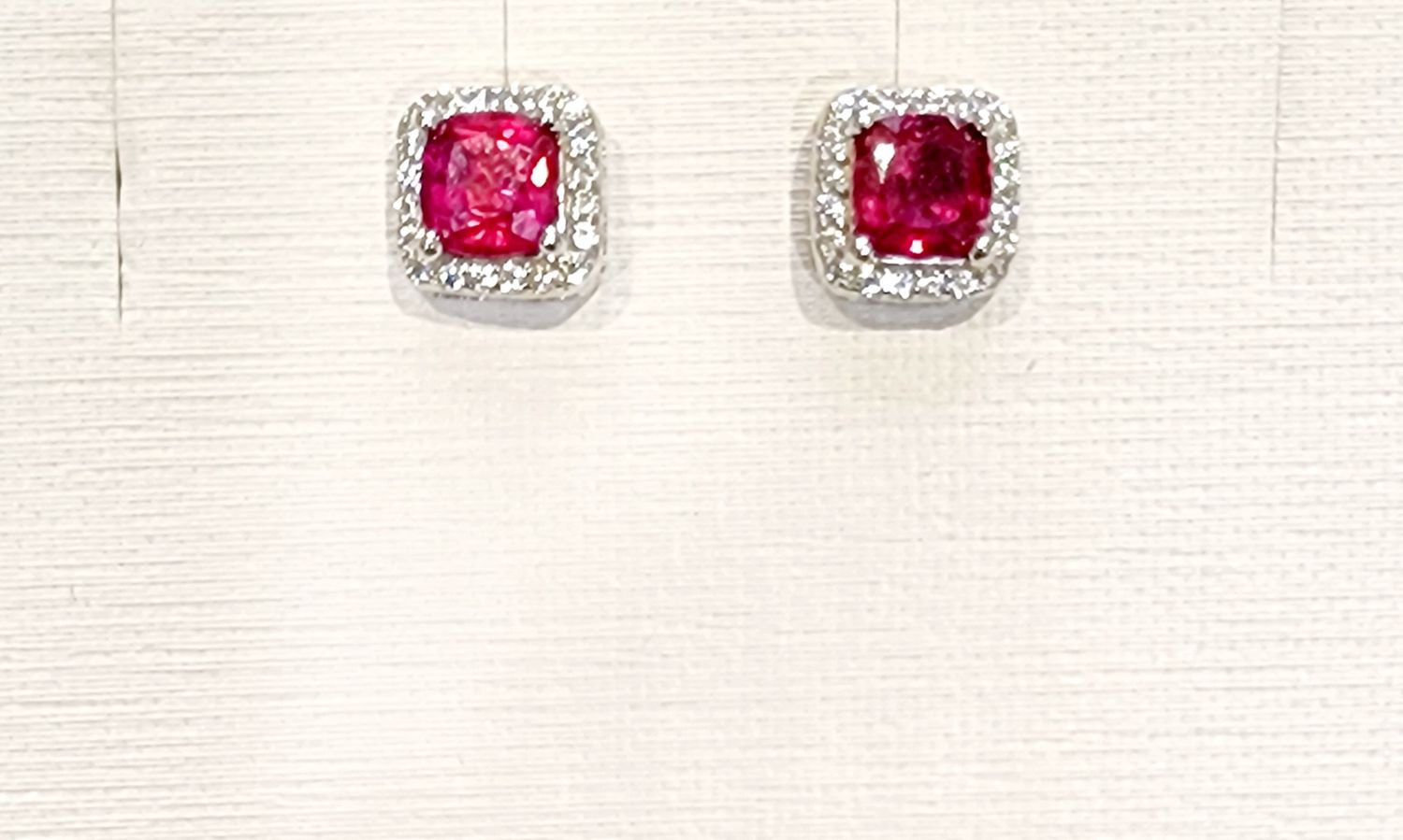 Ruby Earrings in 925 0014