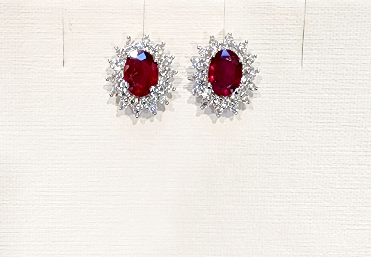 Ruby Earrings in 925 0007