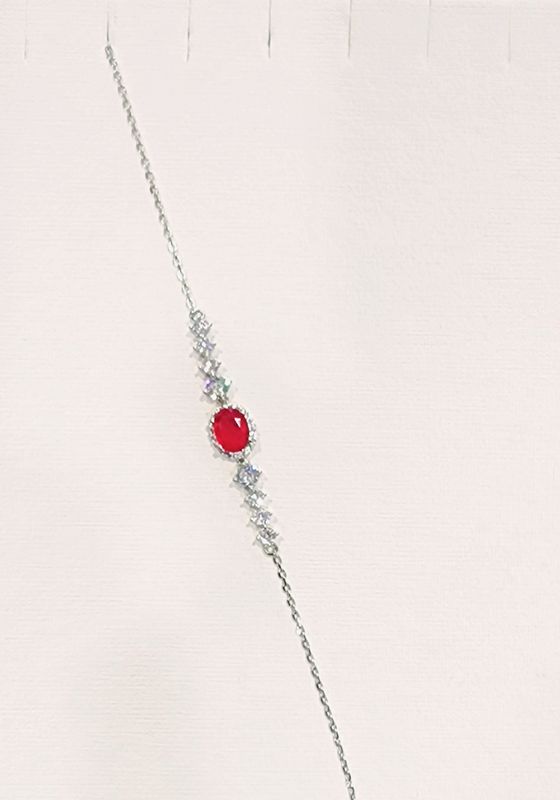 Ruby Bracelet in 925 001