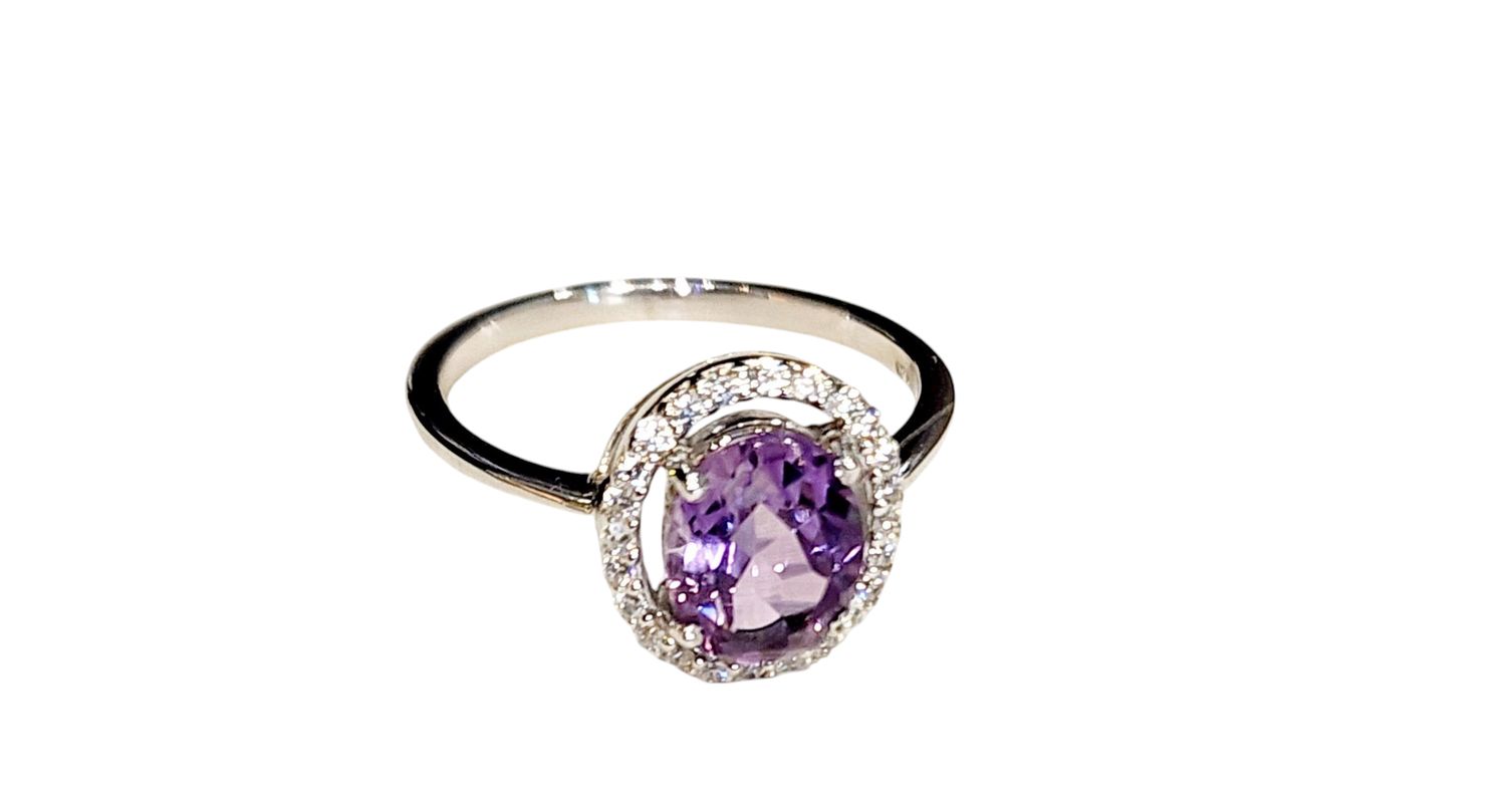 Amethyst Ring in 925 0017