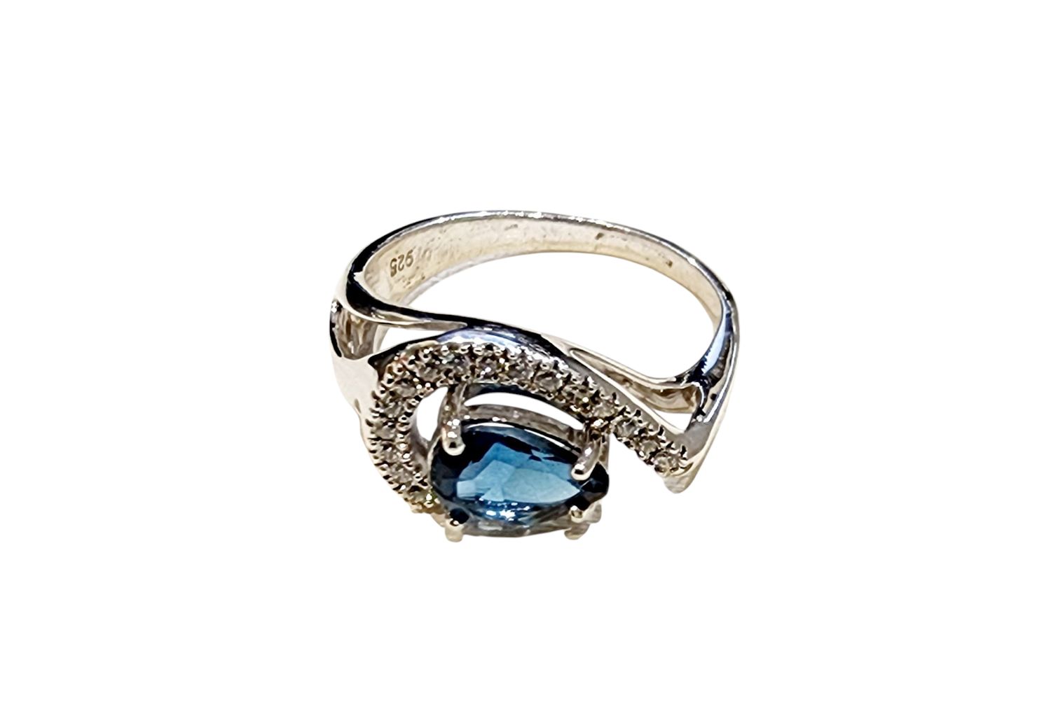 Ntr London Qtz Ring in 925 0184 sz 8
