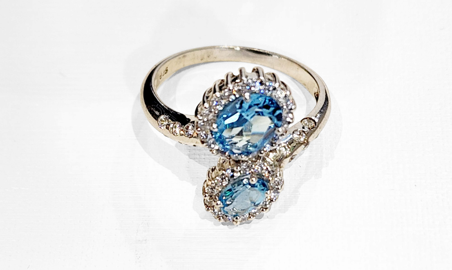 Blue Sapphire Ring in 925 0041 sz 9