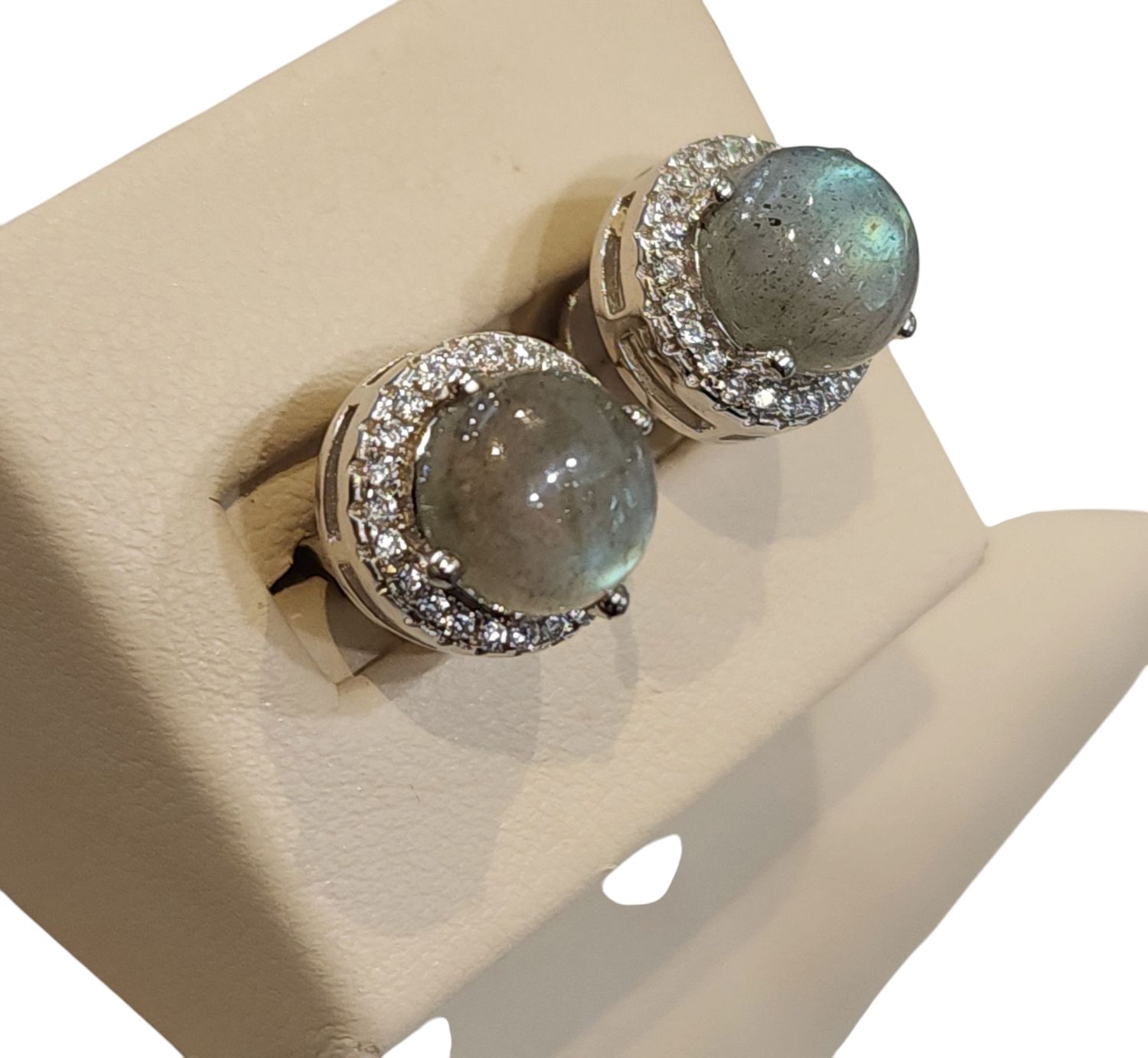 Labradorite Ear in 925 0002