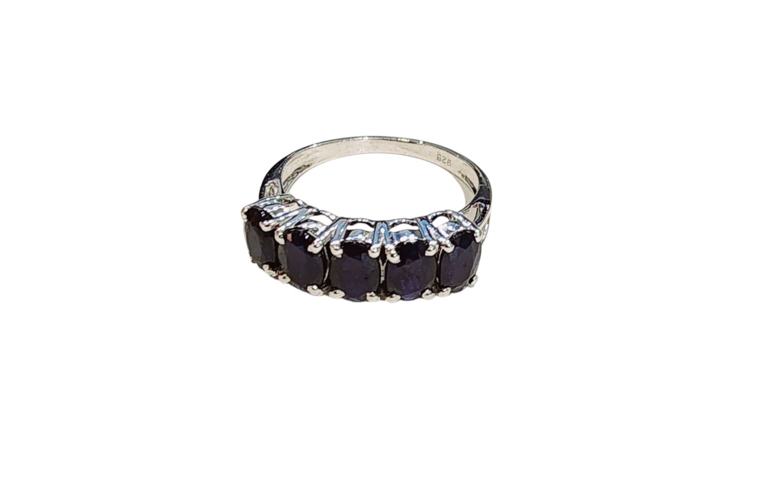 Blue Sapphire Ring in 925 0062 sz 7
