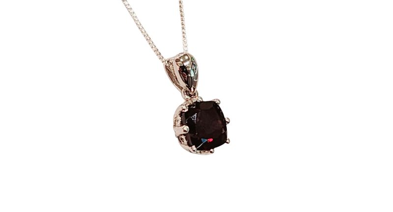 Garnet Pendant in 925 0007