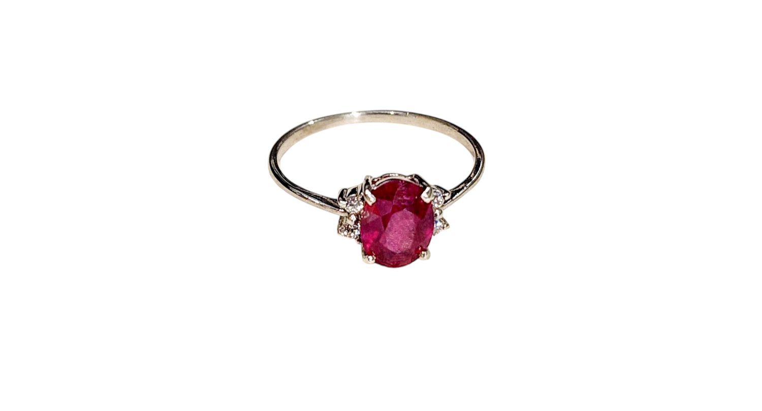 Ruby Ring in 925 0204 sz 7.5