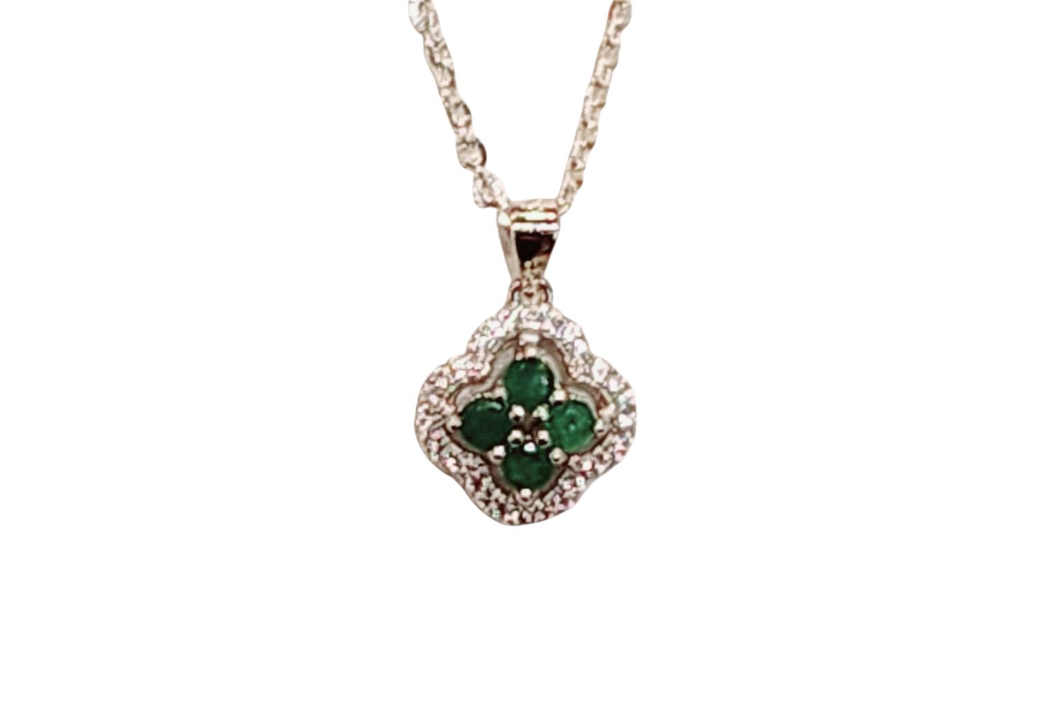 Emerald Pendant in 925 0018
