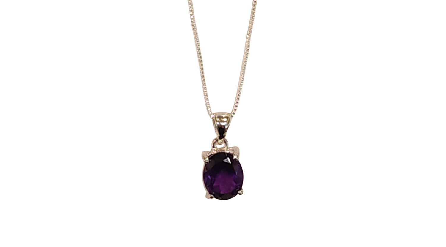 Amthst Pendant in 925 0003