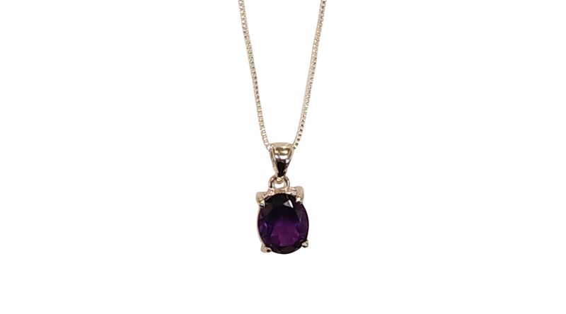 Amthst Pendant in 925 0003