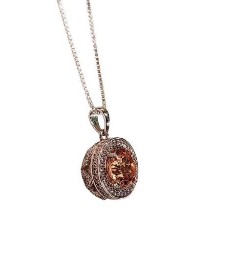 Citrine Pendant in 925 0006