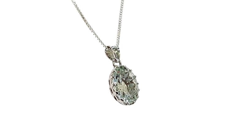Green Amthst Pendt in 925 0001
