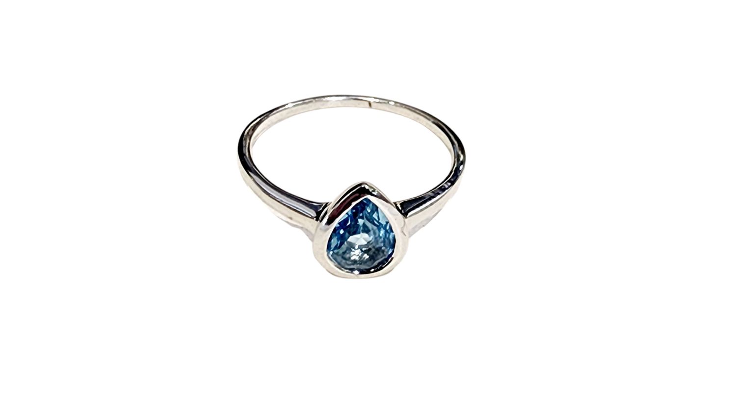 SW Bl Tpz Ring in 925 0238