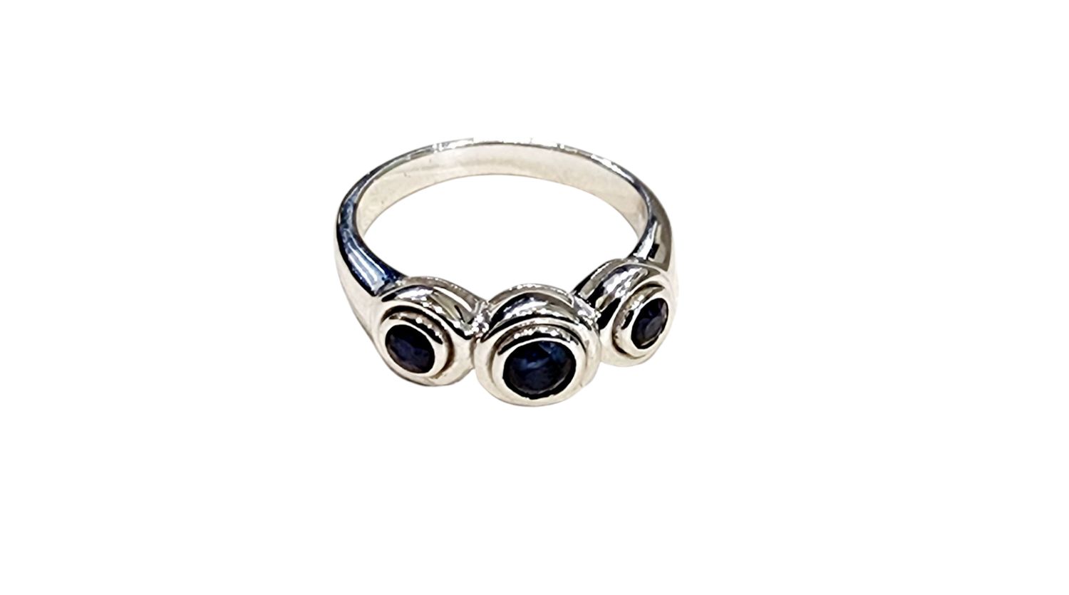 Blue Sapphire Ring in 925 0050 sz 6