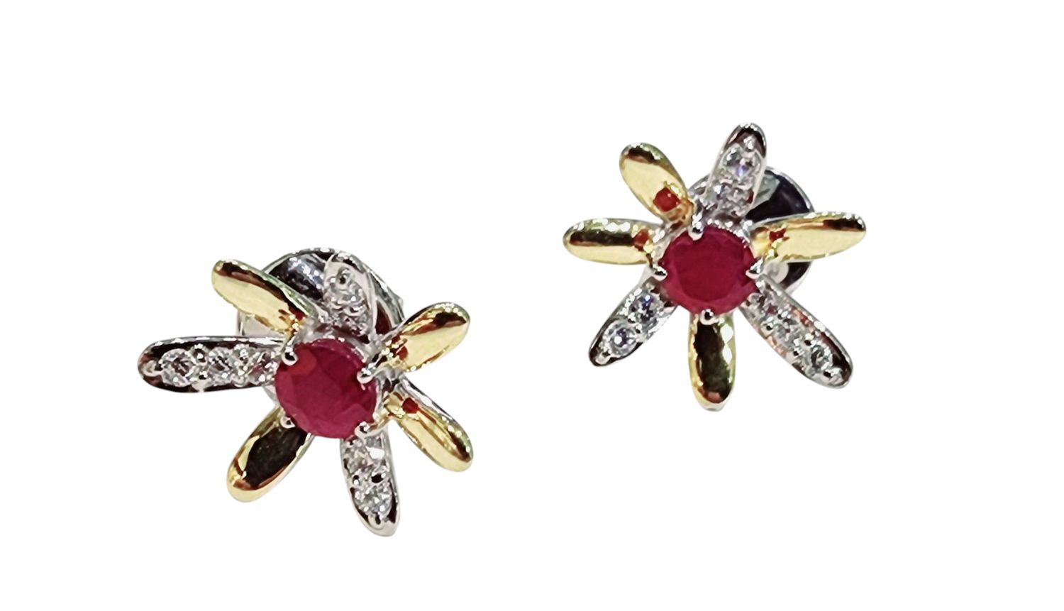 Ruby Earrings in 925 0004