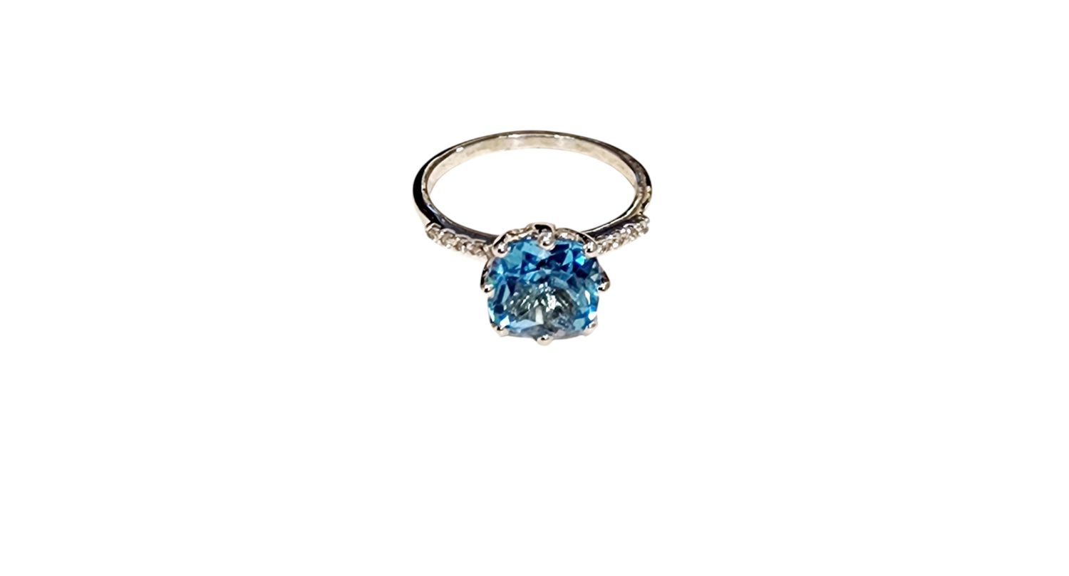 SW Bl Tpz Ring in 925 0240 sz 7