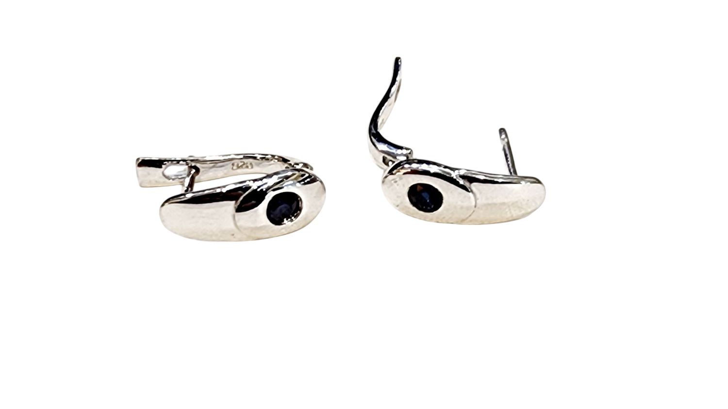 BL Sapphire Ear in 925 0002