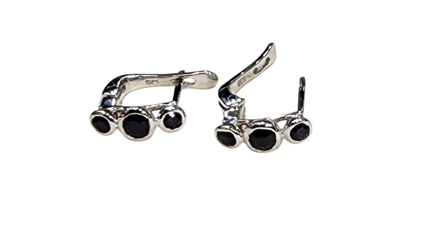 BL Sapphire Ear in 925 0006
