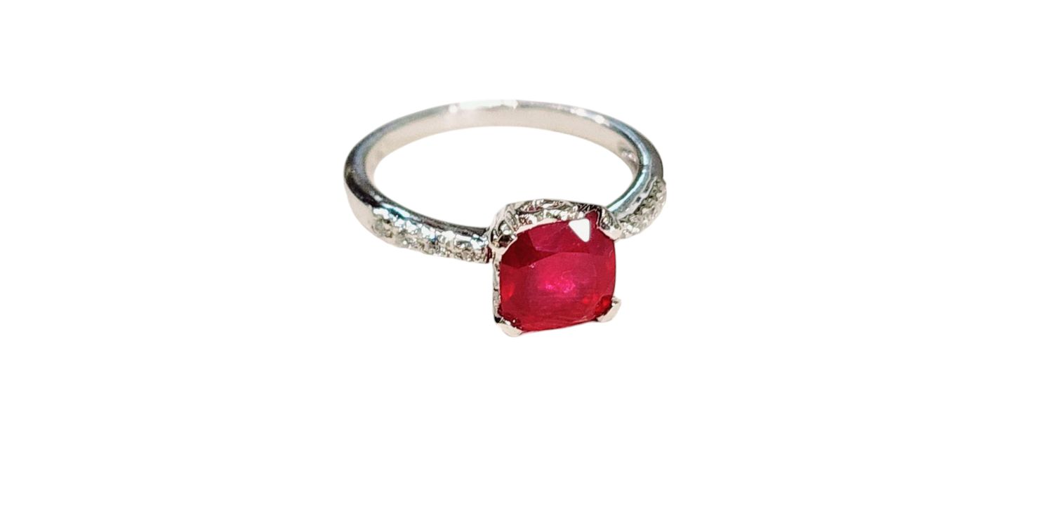 Ruby Ring in 925 0200 sz 6.5