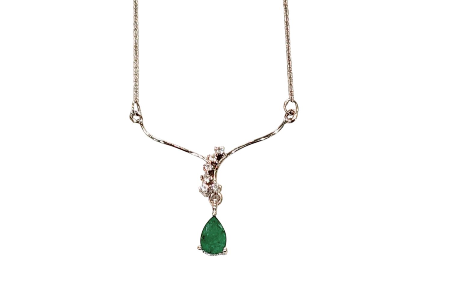 Emerald Necklace in 925 0001