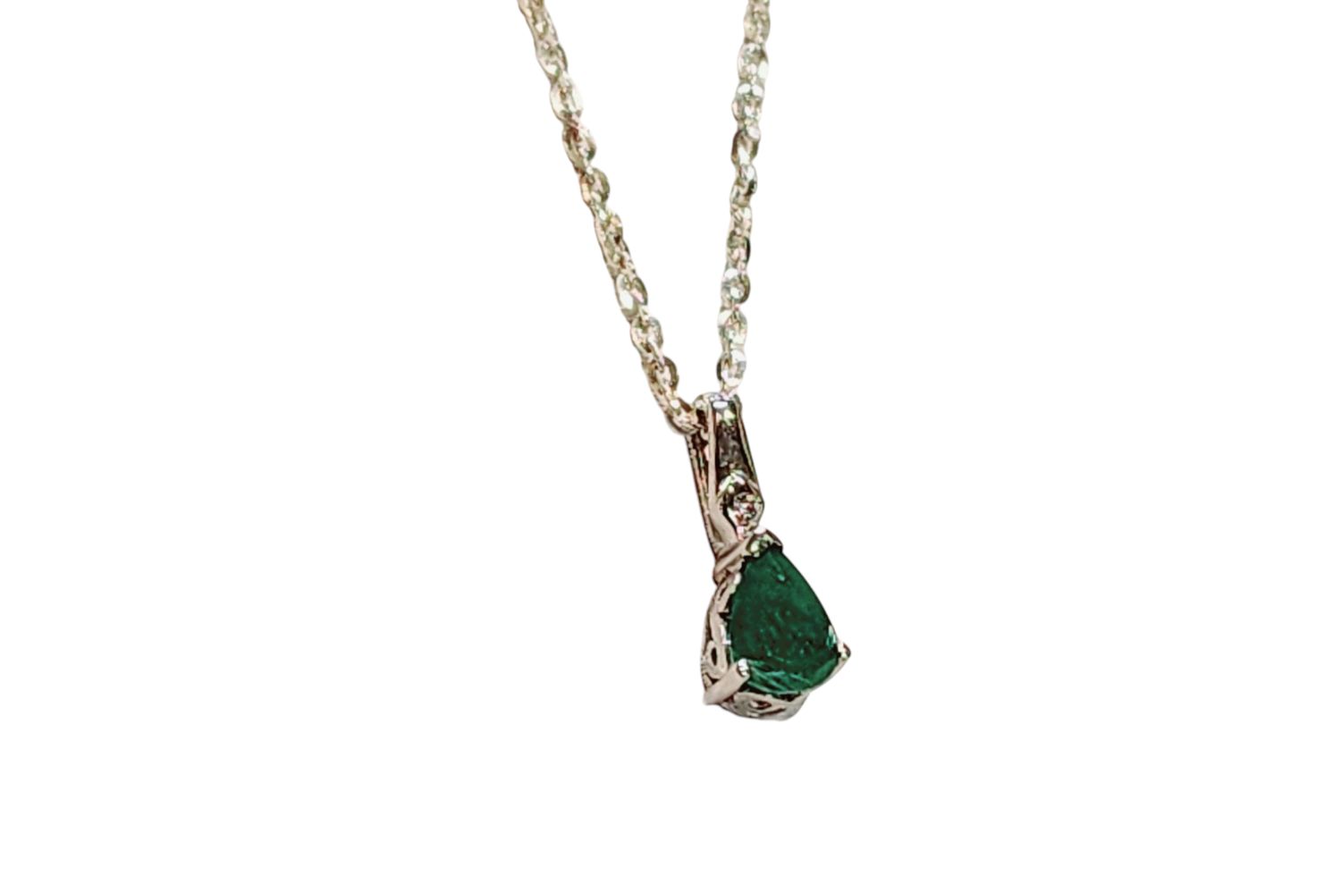 Emerald Pendant in 925 0019