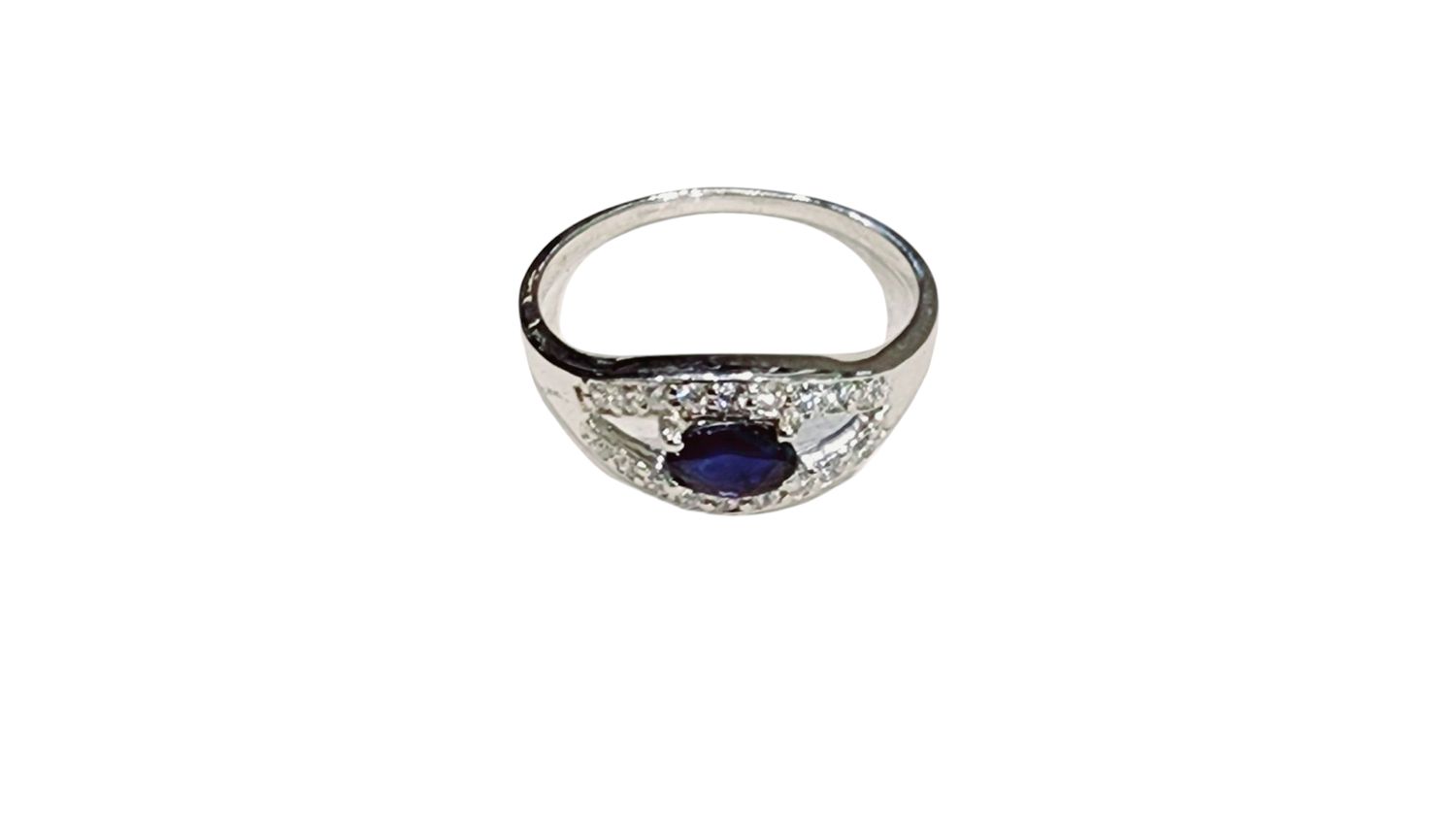 Blue Sapphire Ring in 925 0030 SZ 8.5