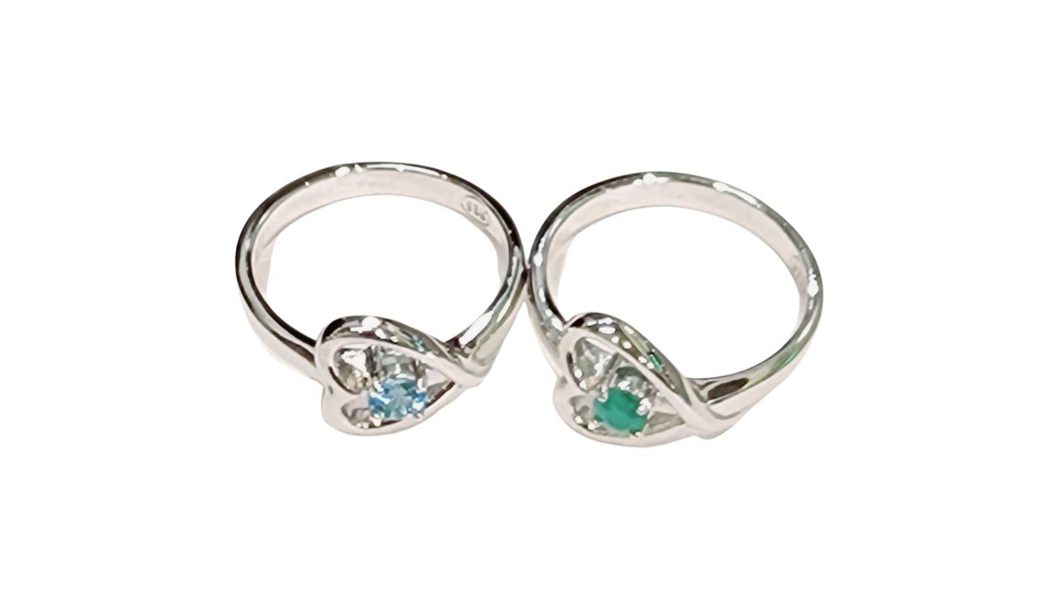 Emerald Ring in 925 0104 sz 9