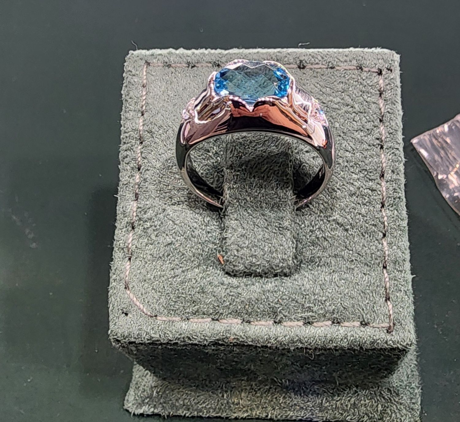 Sereni Blue Topaz Ring in Sterling Silver