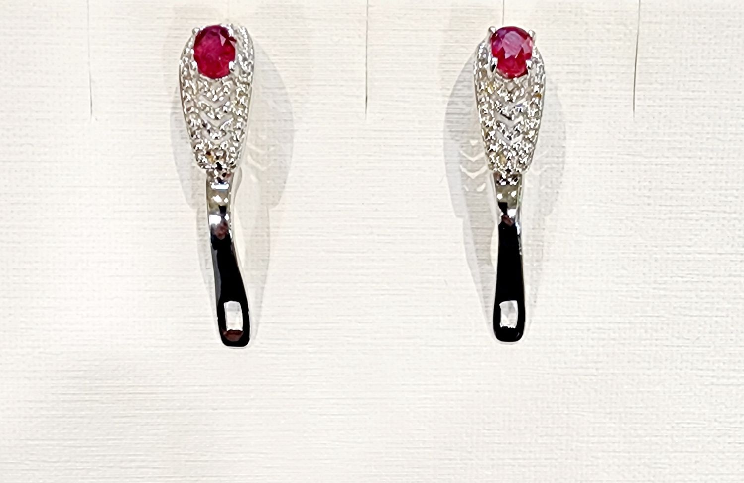 Ruby Earrings in 925 0001