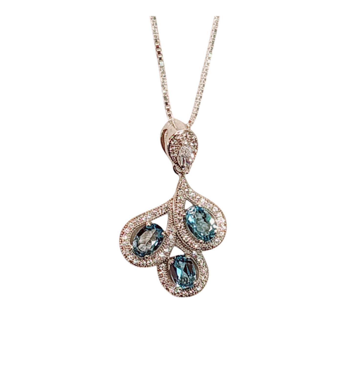 SW BL Topaz Pndt in 925 0002