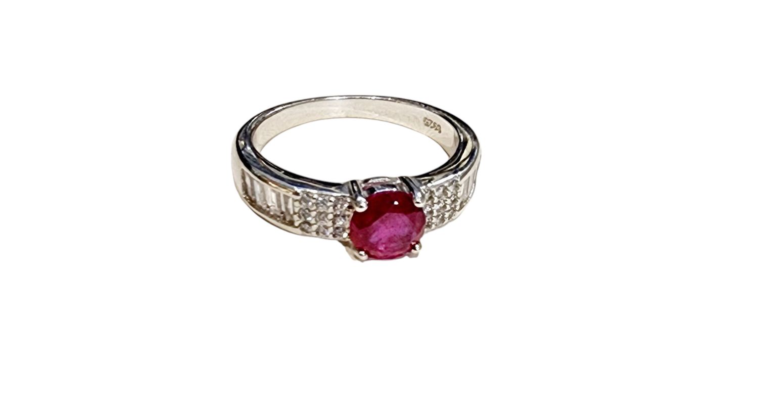 Ruby Ring in 925 0217 sz 7.5