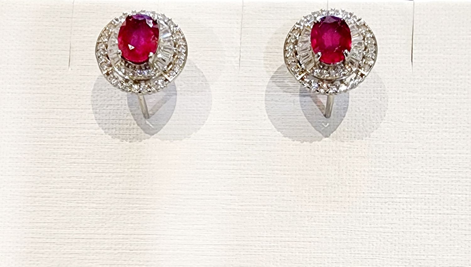Ruby Earrings in 925 0011