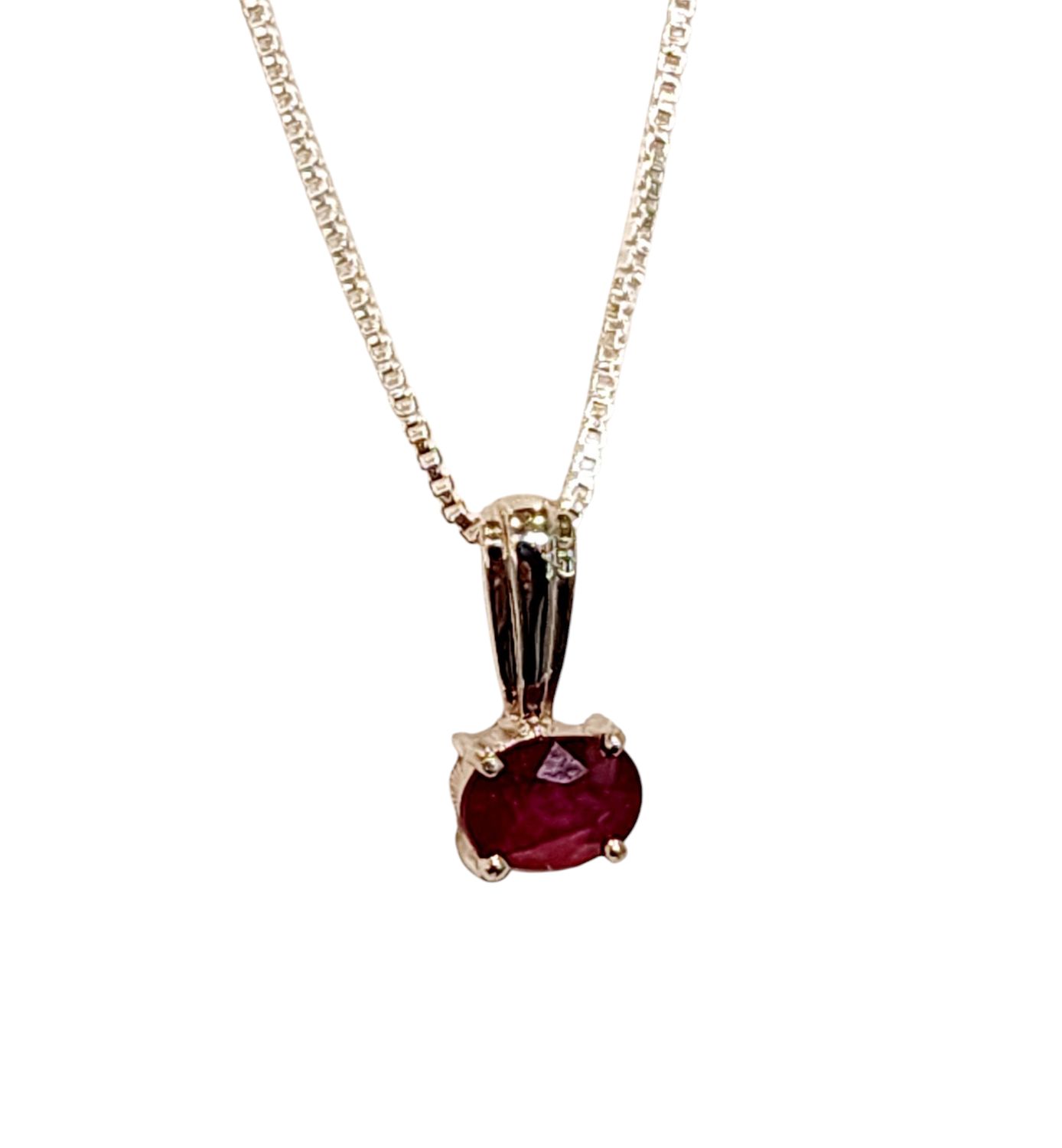 Ruby Pendant in 925 0004