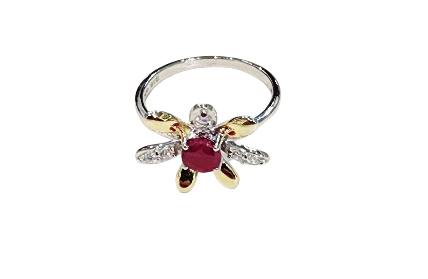 Ruby Ring in 925 0203