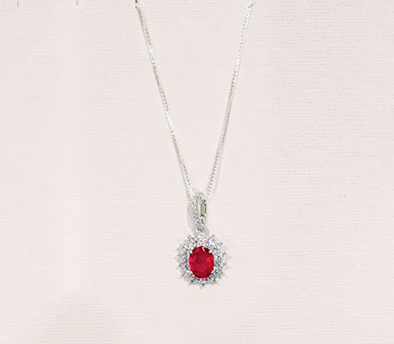Ruby Pendant in 925 0007