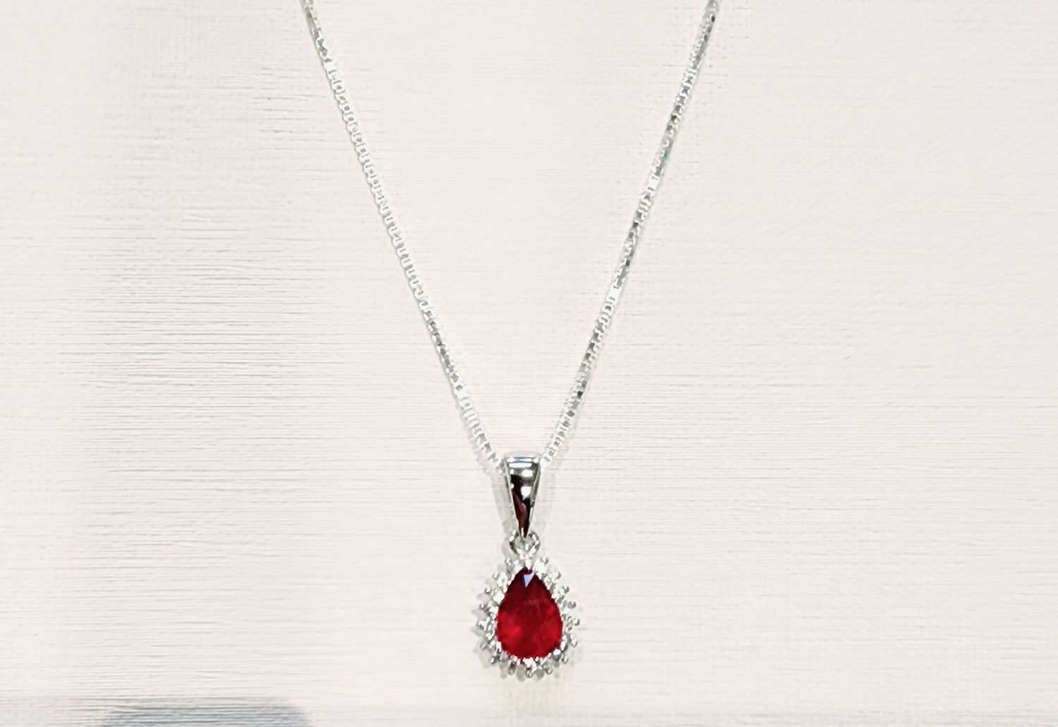 Ruby Pendant in 925 0017