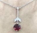 Ruby Necklace in 925-R 878-51