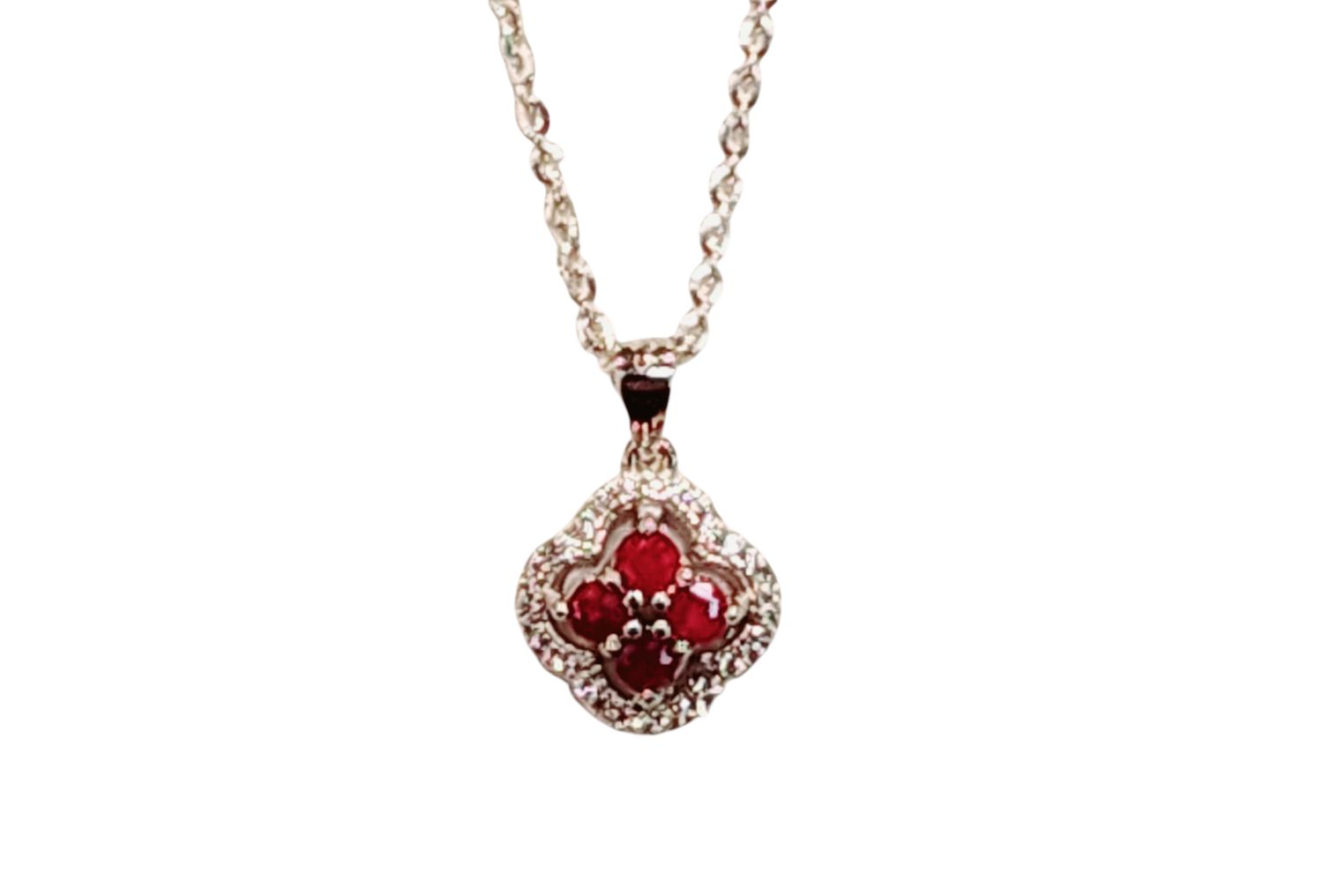 Ruby Pendant in 925 0003