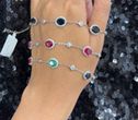 Ldn Blue Topaz Bracelet in 925-R 2200-30