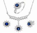 Blue Sapphire NL in 925-R 687-46