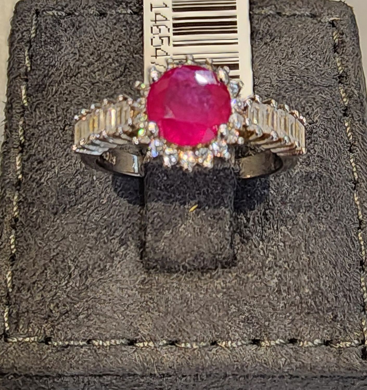 Ruby Ring in 925 0216 sz 7