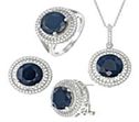 Ldn Blue Topaz Necklace in 925-R 775-49
