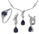 Blue Sapphire NL in 925-R 1762-7