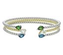 Ldn Blue Topaz Bangle in 925-R 2432-38