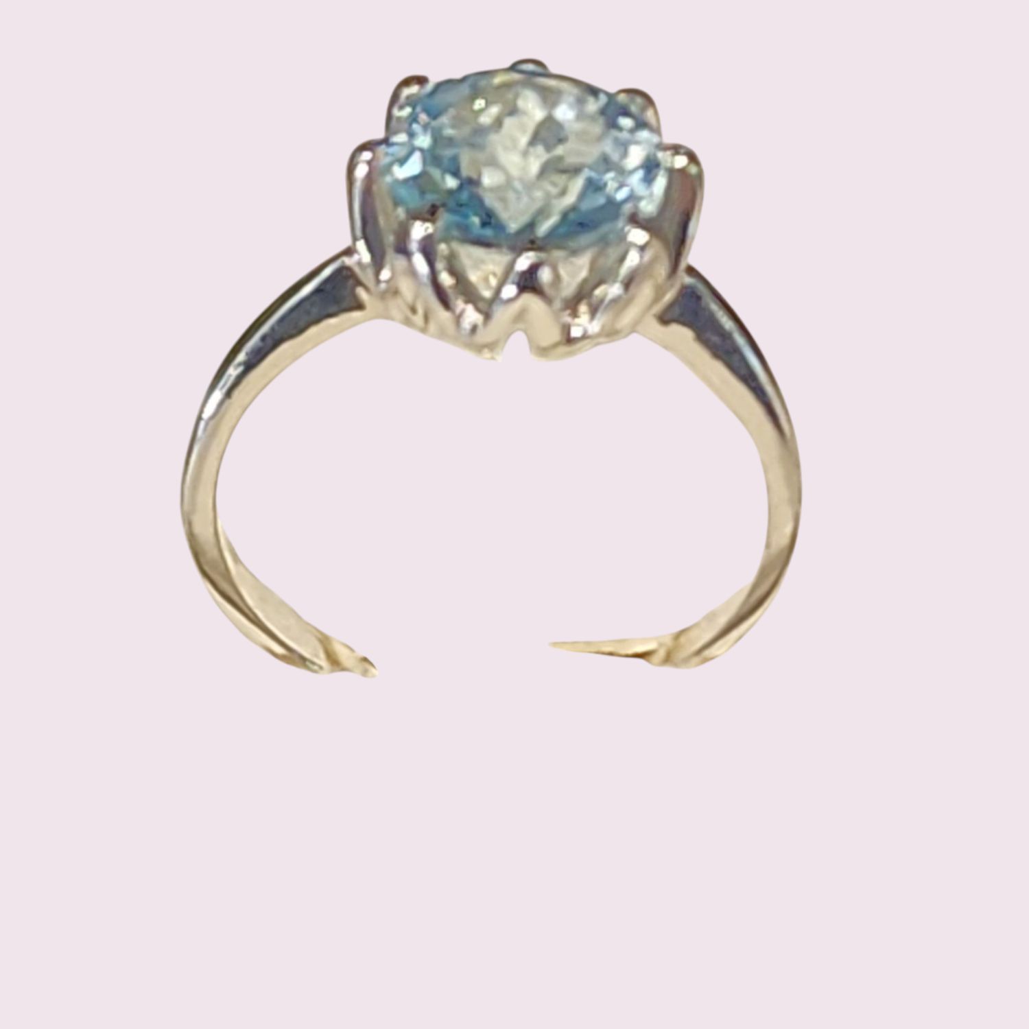 Blue Topaz Ring in 925 0070 sz 7