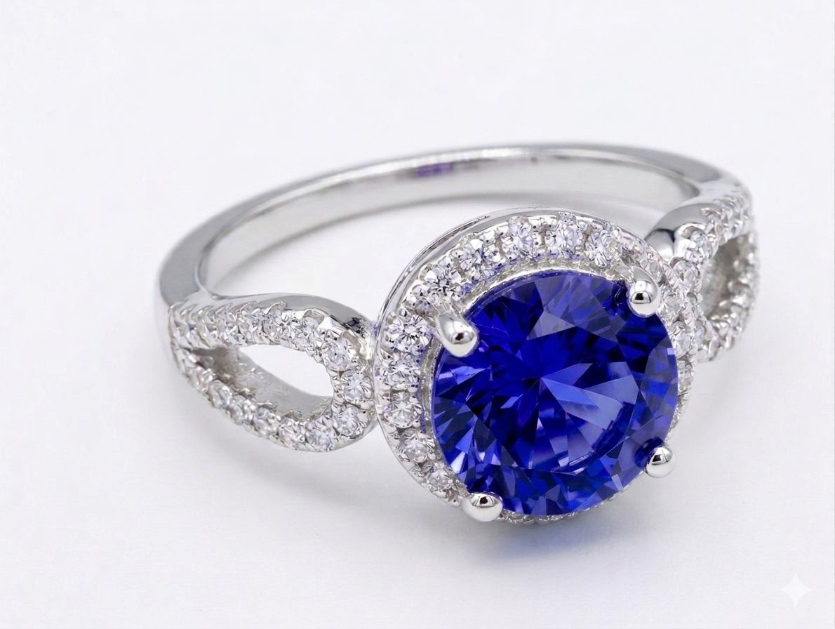 Blue Sapphire Ring in 925-R 2584-62