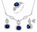 Ldn Blue Topaz Earrings in 925-R 688-47