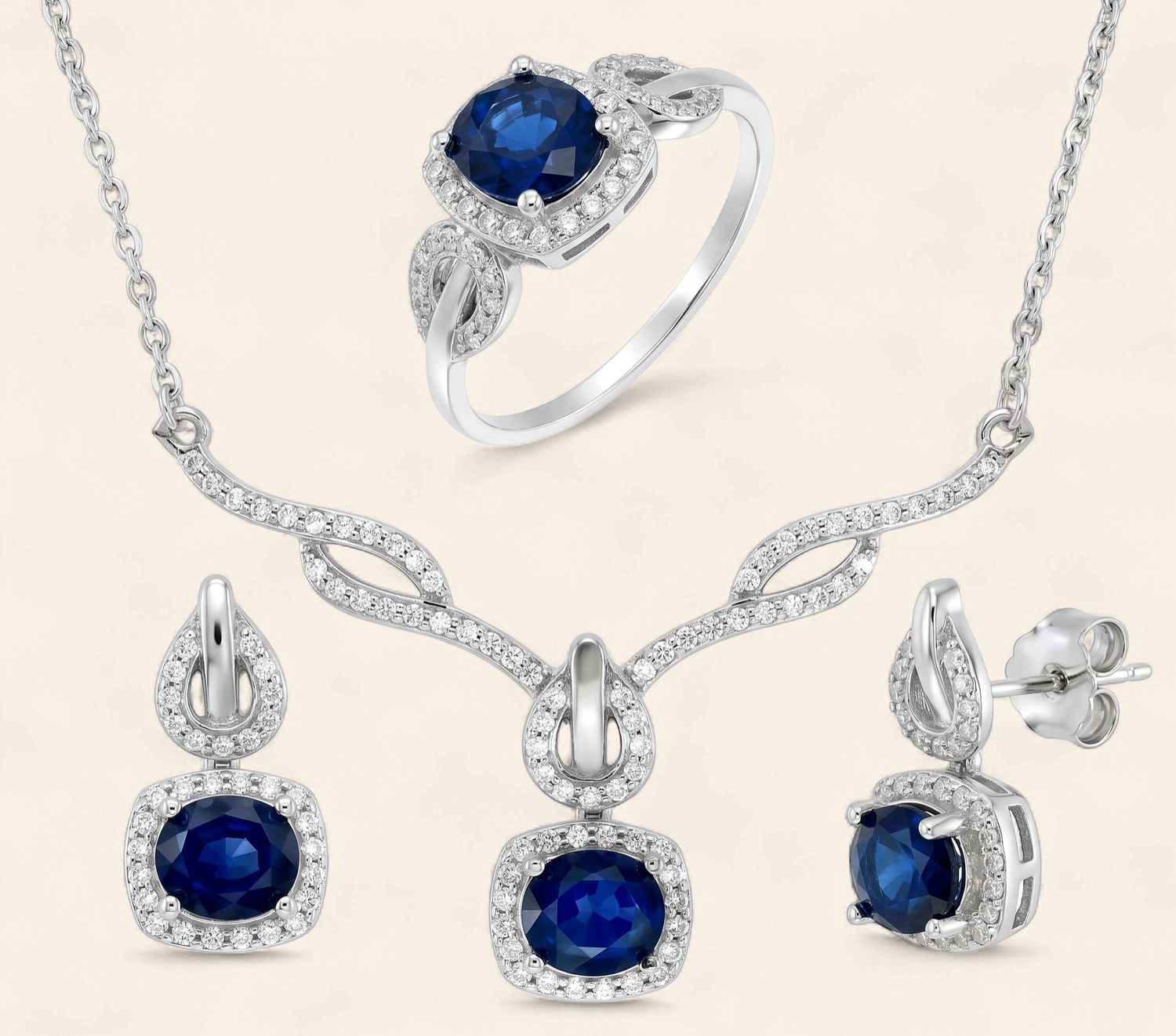 Ldn Blue Topaz Earrings in 925-R 688-47