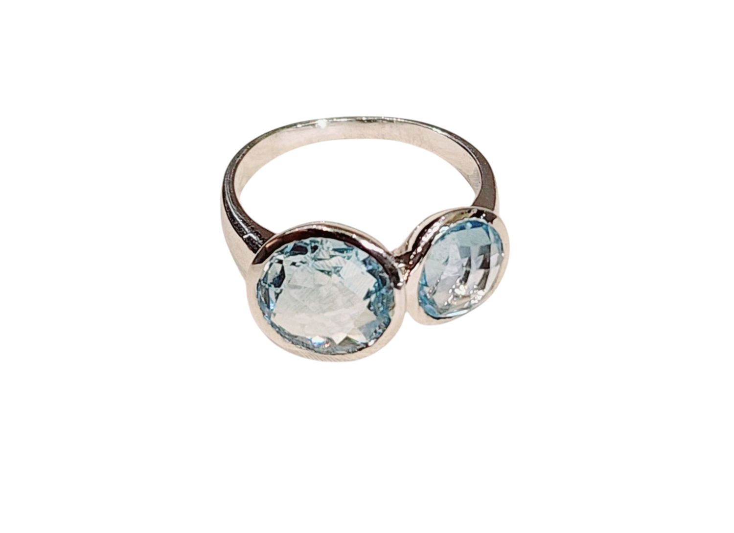 Blue Topaz Ring in 925 0077 sz 9
