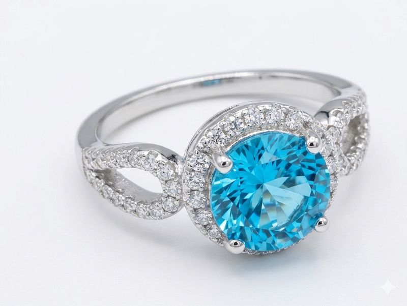Blue Topaz Ring in 925-R 2584-60